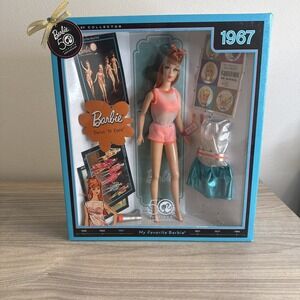 50th Ann My Favorite Barbie 1967 Twist 'N Turn Barbie Reproduction NRFB N4976